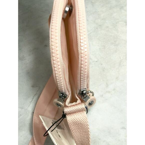 Kipling Keefe Crossbody Bag Soft Blush Pink Dual Compartments Travel Monkey NEW - Picture 6 of 7